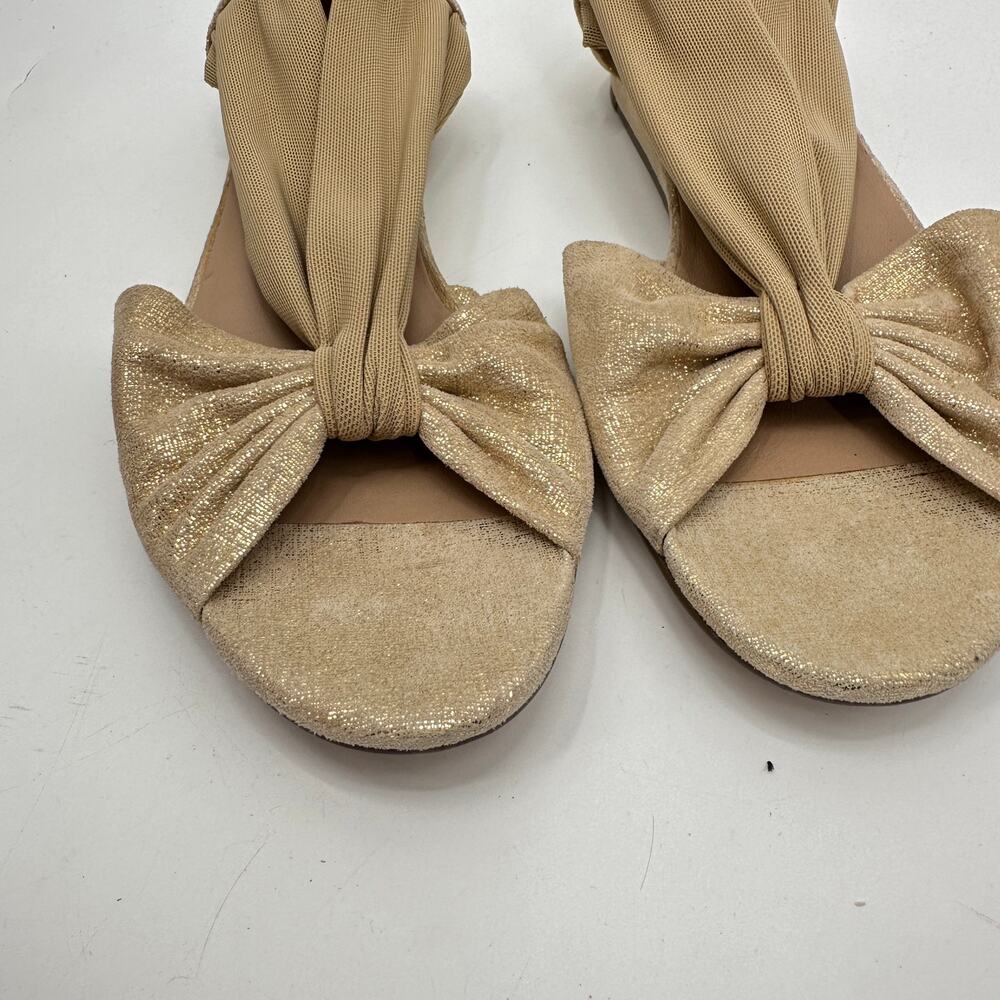 DONALD PLINER Gold Flat Sandals // 6 - Picture 2 of 8